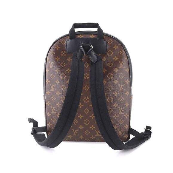Louis Vuitton Monogram Macassar Josh NV Backpack Rucksack Brown Black - Picture 1 of 9